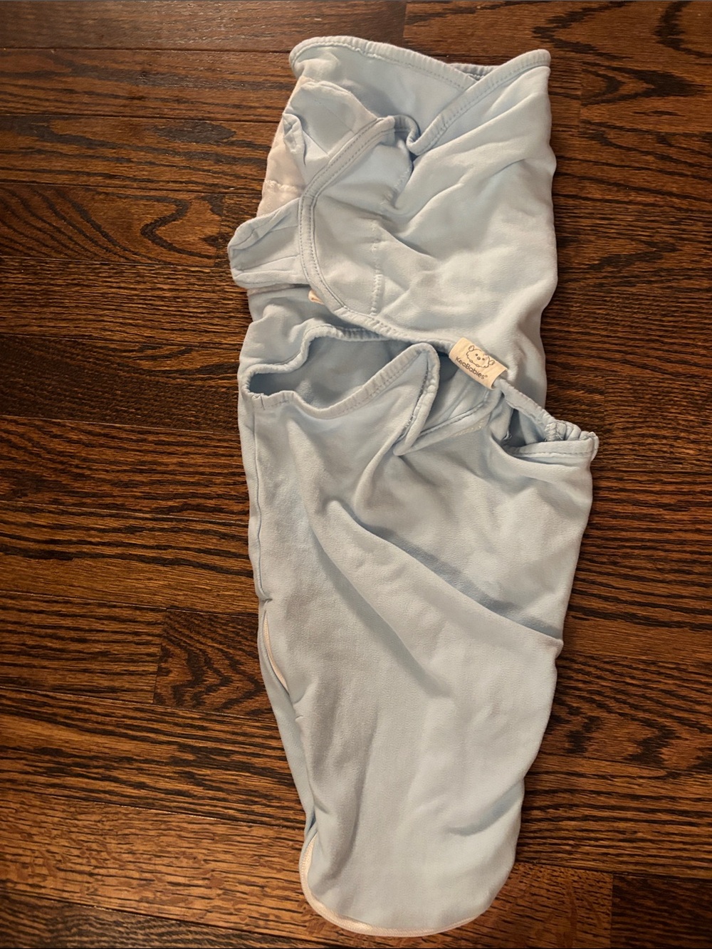 Light Blue Baby Sleep Sack Swaddle - Soft Stretch Fabric